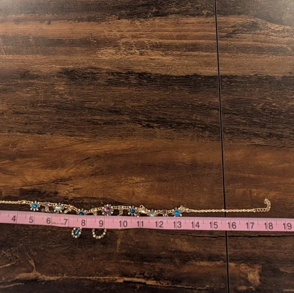 Bohemian Luxury Looking Multicolored Women's Glass Stones Necklace ,New - Picture 4 of 4